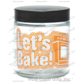 MEDIUM LET'S BAKE CLEAR SCREW TOP JAR