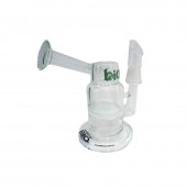 6" Fritted Disc Side Car Bubbler 19mm By Bio Glass