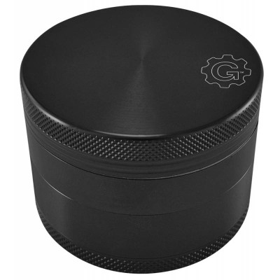 Grindhouse 2.5" 4-Piece Aluminum Pollinator w/ Solid Top - Black