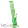 LIT Silicone 13.5 Inch Tall Water Pipe W/Glass on Glass Pull-Out