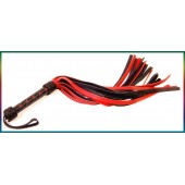 Bullhide Flogger premium 20in braided handle red
