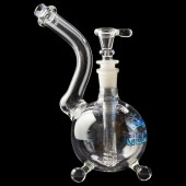GEAR BLUE 11" TALL 14/20 TRI-FOOT GLOBE BUBBLER W/FLUSH MOUNT DIFFUSER