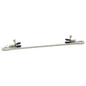 Broad Tip Clamp with Jewel Chain