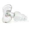 Blown Beaded Glass Anal Plug in Clear