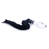 Icicles No. 49 Hand Blown Glass Massager with Flogger