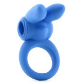 Silicone Jack Rabbit cock ring in blue