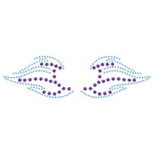 Peekaboos Eye Crystals in Blue Flames