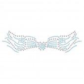 Peekaboos Crystal Tattoo in Blue Wings