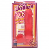 Crystal Jellies 8 Inch Ballsy Cock in Pink