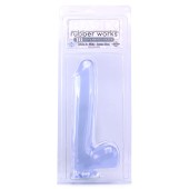 Basix 10 Inch Suction Base Dildo in Clear