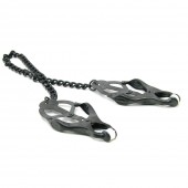 Black Butterfly Clamp with Link Chain